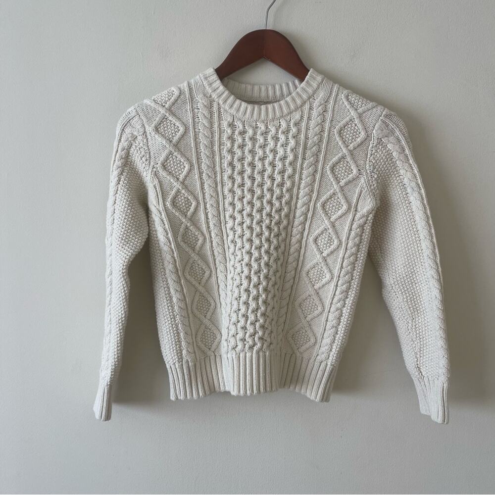 Gap Kids Cream Cable Knit Sweater Size Girls L